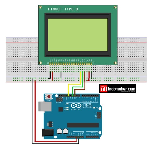 Menampilkan Karakter Di LCD Dengan Arduino Uno Indomaker