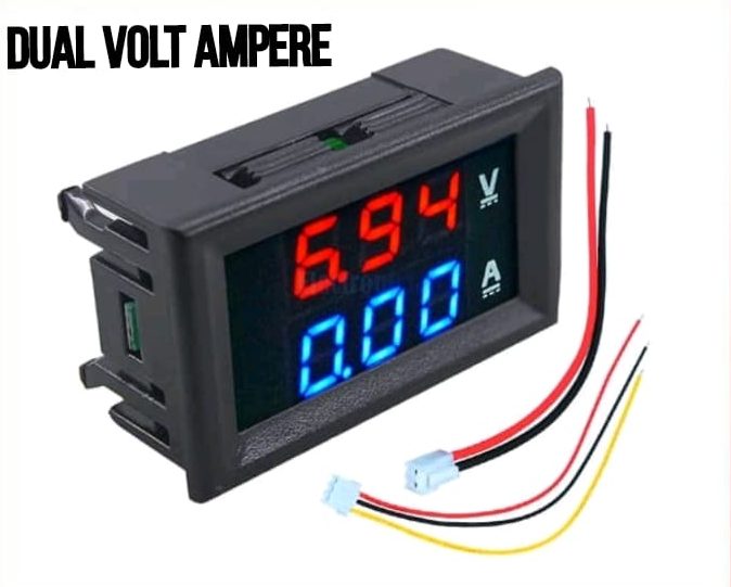 Dual Volt Amp Meter Digital Ampere Meter Voltmeter 10A 0 100V Indomaker
