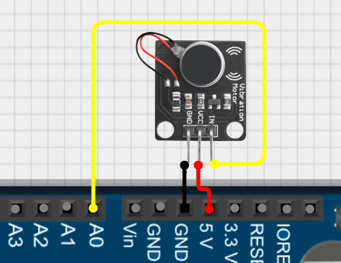 Wiring Rangkaian Piezo dengan Arduino Uno