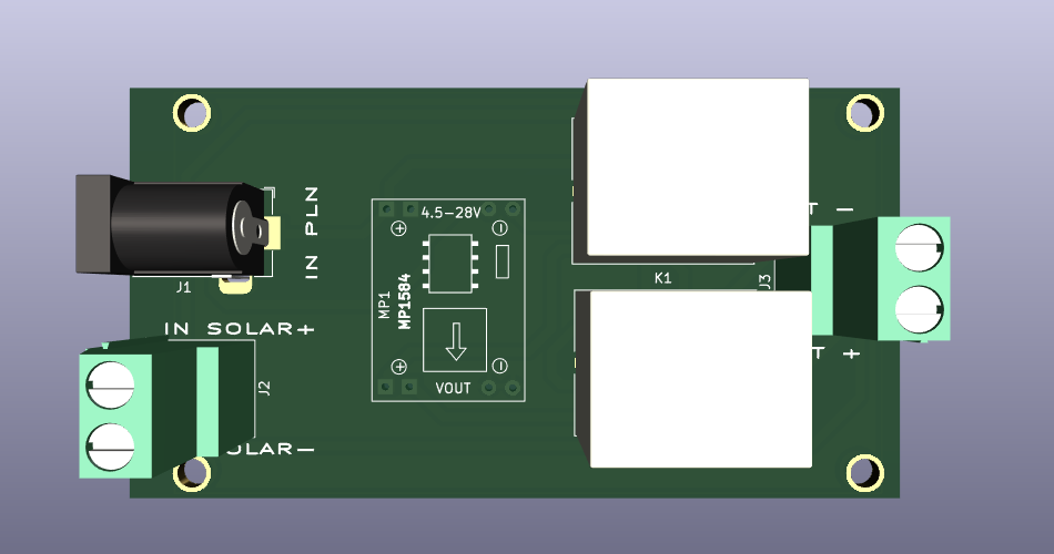 Design 3D Rangkaian Power Selector